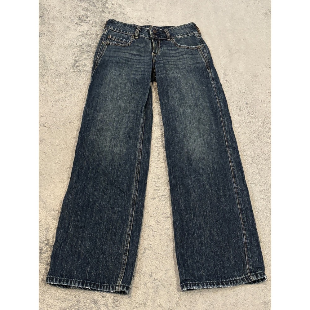 Hollister Low-Rise Baggy Jeans Dark Wash Wide Leg W23 000R 26x30